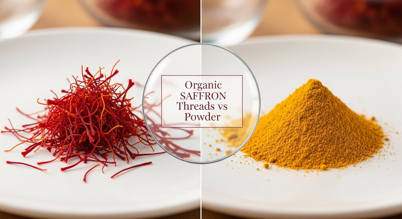 Thread Powder Organic Saffron Threads vs Powder: Which Is Better?