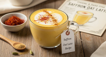 Saffron Latte Recipe With Oat Milk: Creamy & Dairy-Free