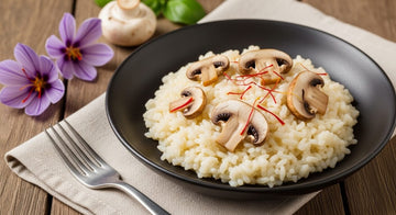 Saffron Risotto With Mushrooms Vegetarian: Authentic Recipe